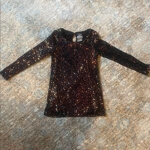 Sequin Long Sleeve Dress